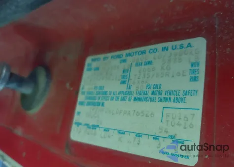 1985 Ford F250 z USA, uszkodzony, nr VIN 1FTHF26L0FPA76526